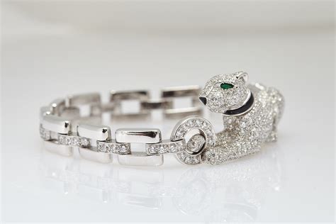 bracelet jaguar cartier|cartier designed diamond panther bracelet.